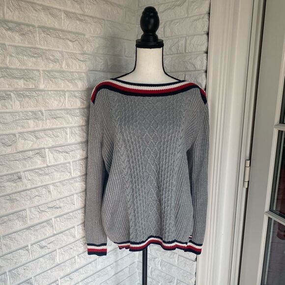 Tommy Hilfiger Cable Knit Sweater - Picture 1 of 6